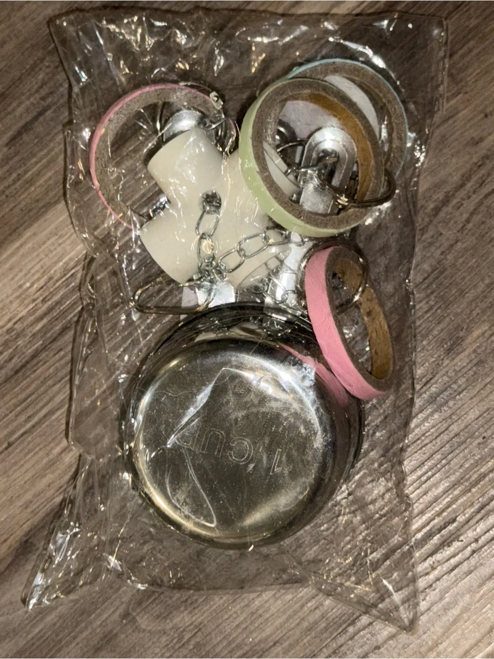 GILYGI Bird Toy Bundle w/ Stainless Steel Cup & Chew Toys Parrot Cage Set NEW